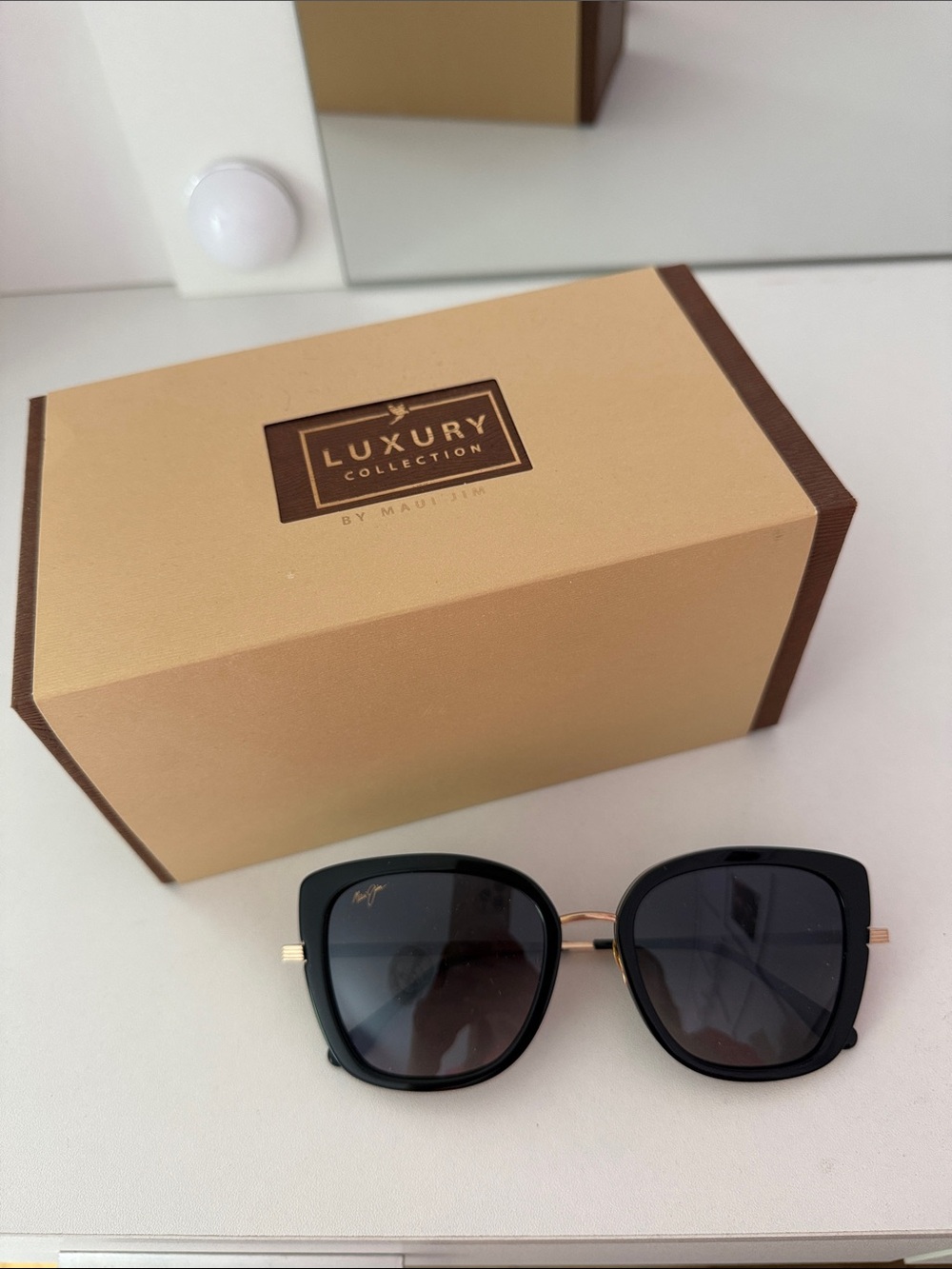 Brand New Maui Jim Violet Lake Black Sunglasses